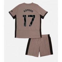 Tottenham Hotspur Cristian Romero #17 Replika babykläder Tredjeställ Barn 2023-24 Kortärmad (+ korta byxor)